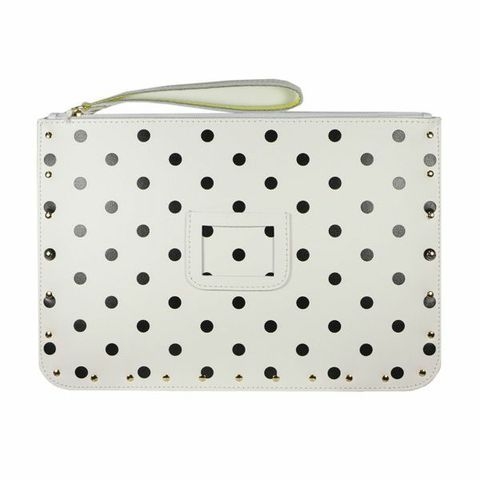 cartera blanca lunares negro Stella R